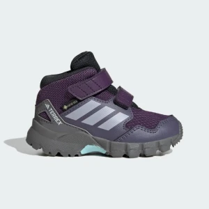 Buty na piesze wycieczki dla dzieci Terrex Skychaser Mid GORE-TEX Adidas fioletowy