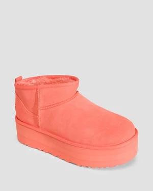 Buty Na Platformie Z Owczej Skóry Ugg Classic Ultra Mini Platform