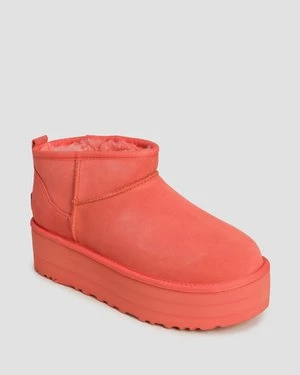 Buty Na Platformie Z Owczej Skóry Ugg Classic Ultra Mini Platform