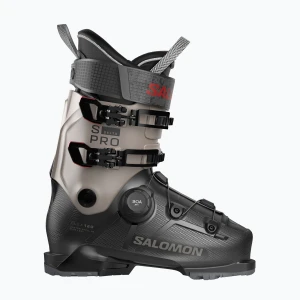 Buty narciarskie męskie Salomon S / Pro Delta Boa 120 black / roasted cashew / samba met. Szary