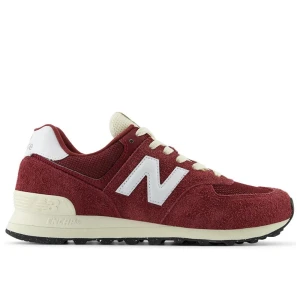 Buty New Balance U574RBK - bordowe