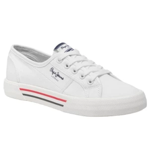 Buty Pepe Jeans Brady Basic W PLS31287 białe