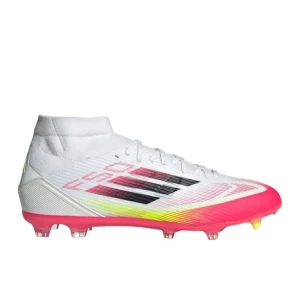 Buty piłkarskie adidas F50 League FG/MG Mid JI0434 Biało-Czerwone białe