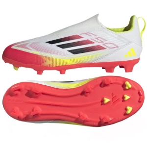 Buty piłkarskie adidas F50 League Ll FG/MG IE3743 białe