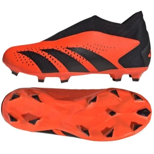 Buty piłkarskie adidas Predator Accuracy.3 Fg Ll Jr GW4607 pomarańczowe pomarańcze i czerwienie