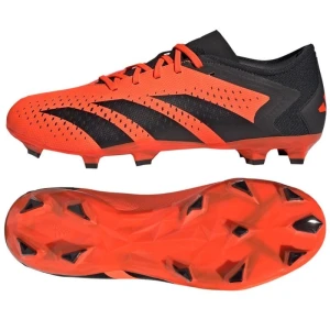 Buty piłkarskie adidas Predator Accuracy.3 L Fg M GW4601 czerwone pomarańcze i czerwienie