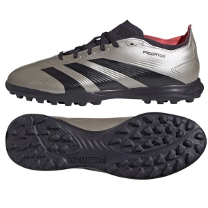 Buty piłkarskie adidas Predator League Tf IF6376 srebrny