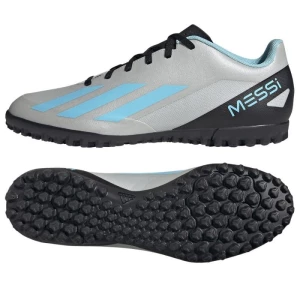 Buty piłkarskie adidas X Crazyfast Messi.4 Tf M IE4069 szare odcienie szarości