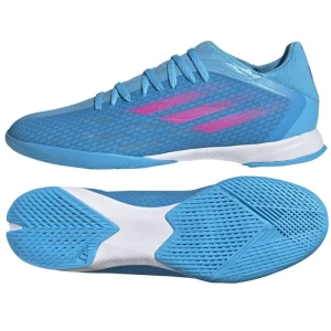 Buty piłkarskie adidas X Speedflow.3 In M GW7489 niebieskie niebieskie