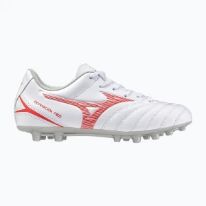 Buty piłkarskie dziecięce Mizuno Monarcida Neo III Select AG white/radiant red