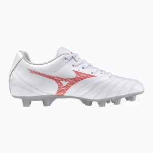 Buty piłkarskie dziecięce Mizuno Monarcida Neo III Select Jr MD white/radiant red