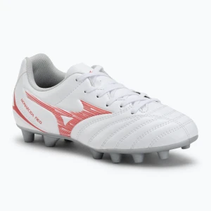 Buty piłkarskie dziecięce Mizuno Monarcida Neo III Select Jr MD white/radiant red