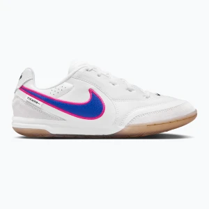 Buty piłkarskie dziecięce Nike Tiempo Streetgato Jr white/pink blast/racer blue