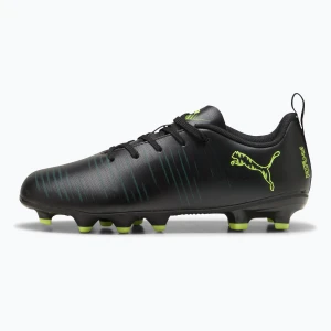 Buty piłkarskie dziecięce PUMA Future 8 Play FG/AG Jr puma black/fizzy light/green terrain