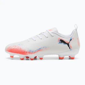 Buty piłkarskie dziecięce PUMA Future 8 Play FG/AG Jr puma white/puma black/glowing red
