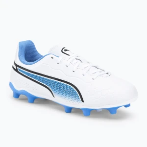 Zdjęcie produktu Buty piłkarskie dziecięce PUMA King Match FG/AG puma white/puma black/blue glimmer