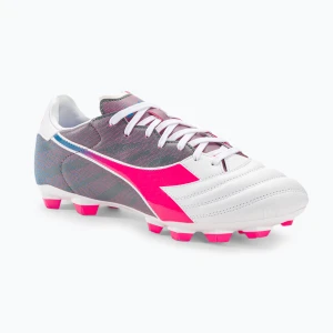 Buty piłkarskie męskie Diadora Brasil Elite Veloce GR LPU white/pink fluo/blue fluo