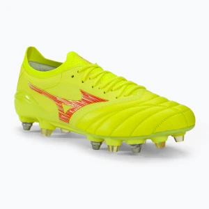 Buty piłkarskie męskie Mizuno Morelia Neo IV Β Japan Mix safety yellow/flery coral 2/safety yellow