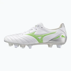 Buty piłkarskie męskie Mizuno Morelia Neo IV Pro Mix white/neon green/cool gray 3c