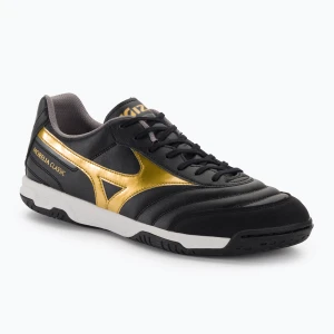 Buty piłkarskie męskie Mizuno Morelia Sala Classic IN black/gold/dark shadow