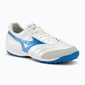 Buty piłkarskie męskie Mizuno Morelia Sala Pro TF white/laser blue/gold