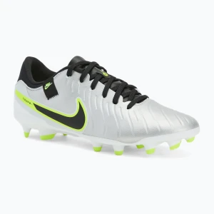 Buty piłkarskie męskie Nike Tiempo Legend 10 Academy FG/MG metallic silver/volt/black