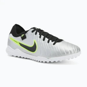 Buty piłkarskie męskie Nike Tiempo Legend 10 Pro TF metallic silver/volt/black