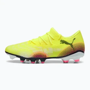 Buty piłkarskie męskie PUMA Future 8 Match Low FG/AG yellow alert/ puma black/ sun struck