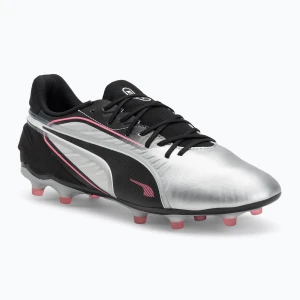 Buty piłkarskie męskie PUMA King Match FG / AG puma silver / puma black / sun struck / puma white