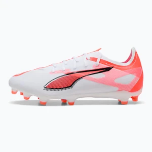 Buty piłkarskie męskie PUMA Ultra 5 Match FG/AG puma white/puma black/glowing red