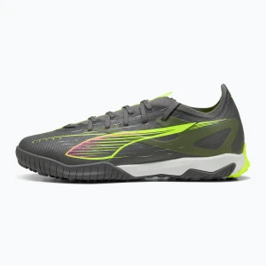 Buty piłkarskie męskie PUMA Ultra 5 Match TT matte aged silver/yellow alert/puma aged silver