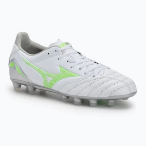 Buty piłkarskie Mizuno Morelia Neo IV Pro Md white/neon green/cool gray 3c