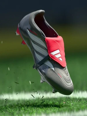 Buty piłkarskie na miękką nawierzchnię Adidas metaliczny szary
