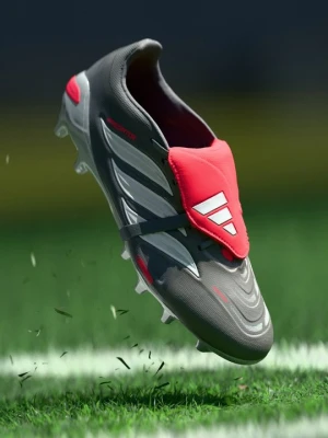 Buty piłkarskie na sztuczną trawę Adidas metaliczny szary