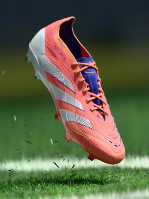 Buty piłkarskie na twardą nawierzchnię Adidas koralowy