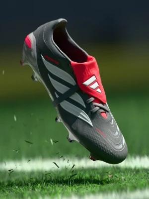 Buty piłkarskie na twardą nawierzchnię Adidas metaliczny szary