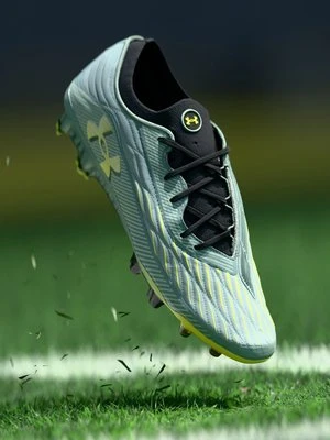 Buty piłkarskie na twardą nawierzchnię Under Armour jasnozielony