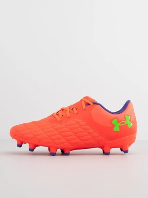 Buty piłkarskie na twardą nawierzchnię Under Armour neonowy pomarańcz