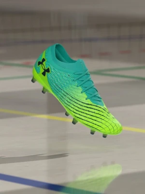 Buty piłkarskie na twardą nawierzchnię Under Armour oliwkowy
