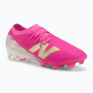 Zdjęcie produktu Buty piłkarskie New Balance Furon Elite V8 SG pink heat/sea salt/gold metallic
