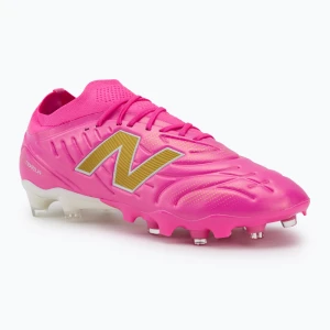 Buty piłkarskie New Balance Tekela Pro Low V5 FG pink heat/metallic gold/pink satin