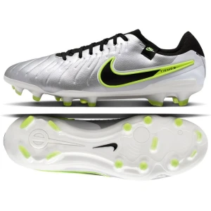 Buty piłkarskie Nike Tiempo Legend 10 Pro Fg DV4333-001 srebrny
