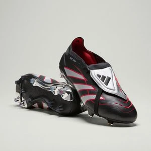 Buty piłkarskie Predator Obsidian Strike Fold-Over Tongue Firm Ground Adidas