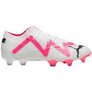 Buty piłkarskie Puma Future Ultimate Low FG/AG M 107359 01 białe białe