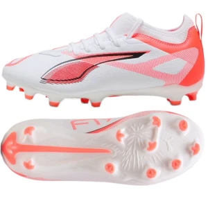 Buty piłkarskie Puma Ultra 5 Match FG/MG 108167-01 białe