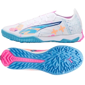 Buty piłkarskie Puma Ultra 5 Match Vol.Up Tt 108091-01 białe