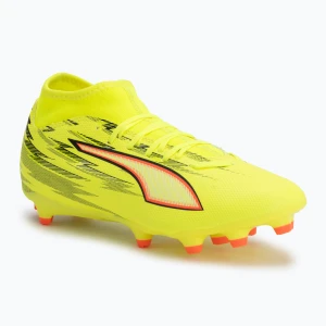 Buty piłkarskie PUMA Ultra 6 Play+ FG/AG yellow alert/puma black/glowing red/lime squeeze