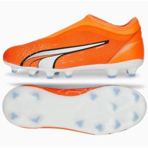 Buty piłkarskie Puma Ultra Match Ll FG/AG  107229 01 pomarańczowe pomarańcze i czerwienie