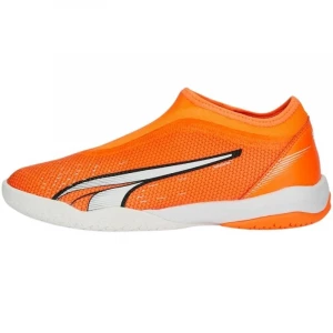 Buty piłkarskie Puma Ultra Match Ll It + Mid Jr 107232 01 pomarańczowe pomarańcze i czerwienie