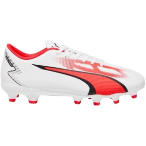 Buty piłkarskie Puma Ultra Play FG/AG Jr 107530 01 białe białe